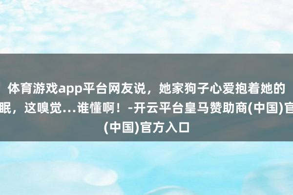 体育游戏app平台网友说，她家狗子心爱抱着她的胳背睡眠，这嗅觉…谁懂啊！-开云平台皇马赞助商(中国)官方入口